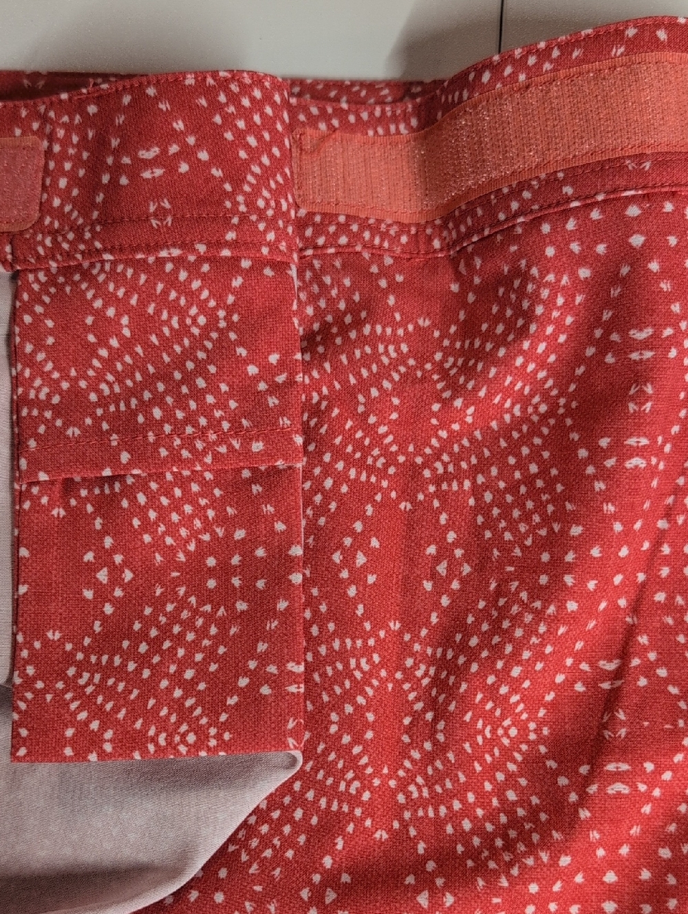 Ripskirt Hawaii Boho Teaberry Salmon White Print Wrap Skirt XL Length 2 NWT - Picture 10 of 10